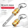 1/4 inch Screwdriver Bits Holder Sleeve Stainless Steel Drill Bits Adapter