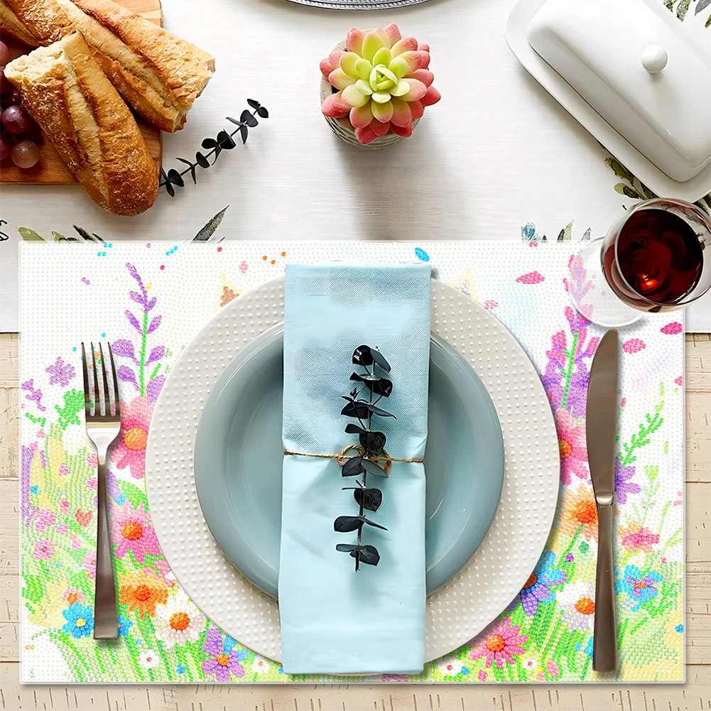 DIY Owl Diamond Painting Placemat Heat Resistant Diamond Art Table Mat