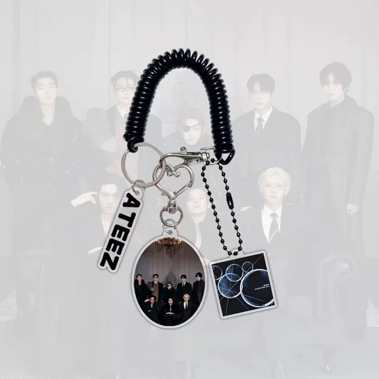 Ateez Golden Hour Part 4 Members Album Keychain