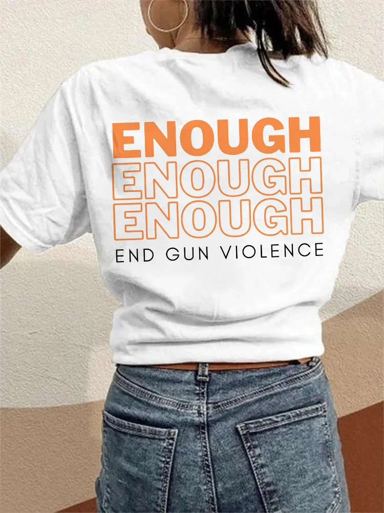 Enough End Gun Violence Peace T Shirt