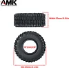 AMK 4Pcs 1.0" Rubber All Terrain Tires 25x54x23mm for 1/24 RC Crawler Cars Axial SCX24 90081 1/18 TRX4M (4PCS)