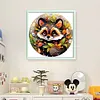 Raccoon-18CT Stamped Cross Stitch 25*25cm/9.84*9.84in tapestrymarket