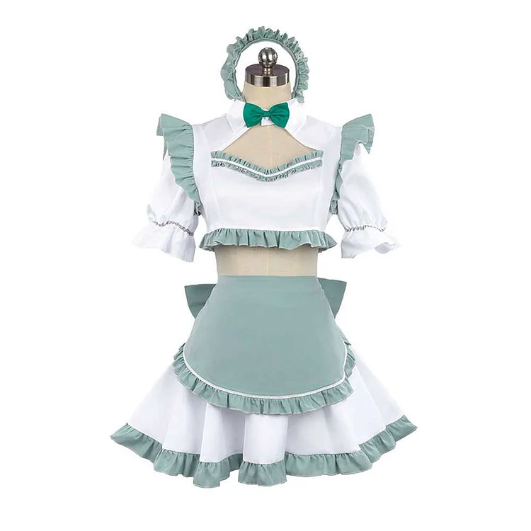 Alya Sometimes Hides Her Feelings (2024) Yuki Suou Green Maid Dress Outfits Cosplay Costume Halloween Carnival Suit
