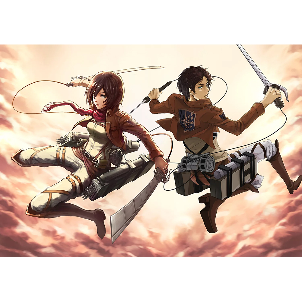

40*30CM-Round Drill Diamond Painting-Attack On Titan, 501 Original