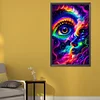 (Grande Taille) Nuage color&eacute; yeux-plein rond diamant peinture-40 * 65cm