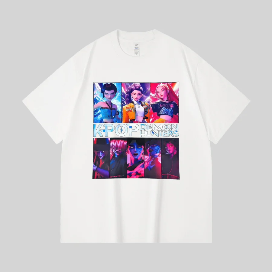 KPop Demon Hunters Printed Oversized Unisex T-shirts