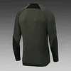 2023/2024 Barcelona Half-Pull Training Suit Army Green Jersey 