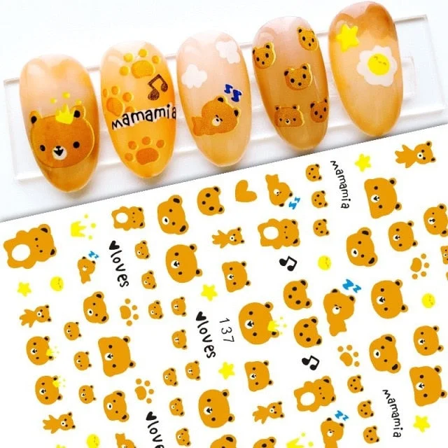 Anime Japanese No Face Man Cute Rabbit Nails Stickers SP16528