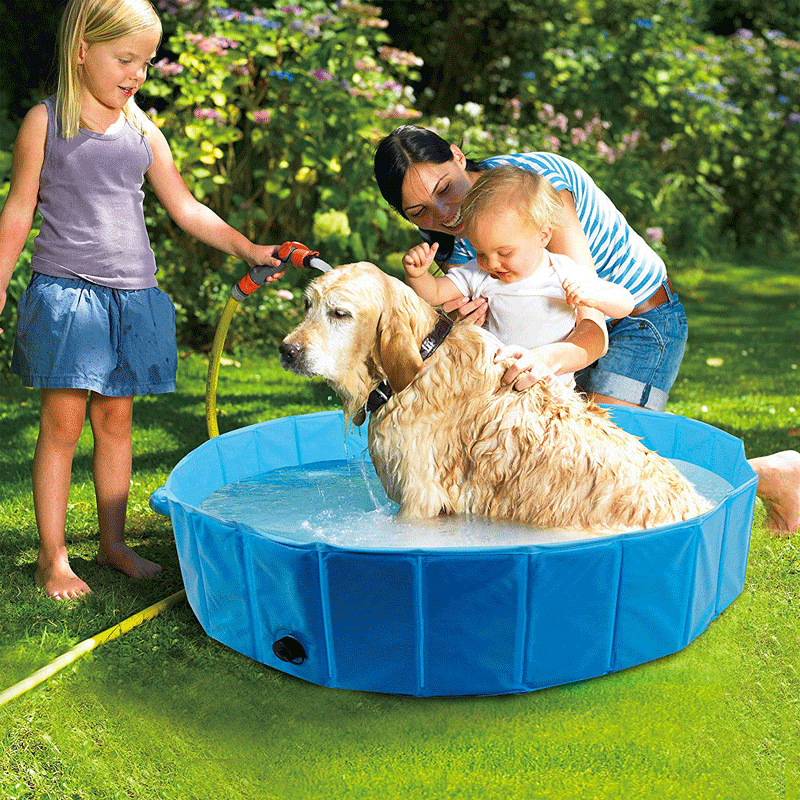 2023 New Foldable Dog Pet Bath Pool Collapsible Dog Pet Pool Bathing Tub Kiddie Pool