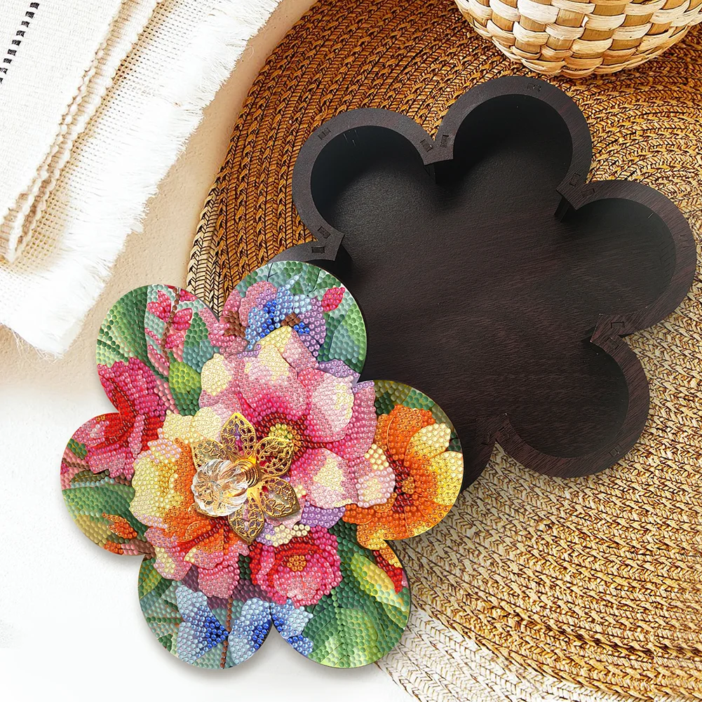 DIY Flower Diamond Painting Storage Box Sundries Organizer Case for Beginners