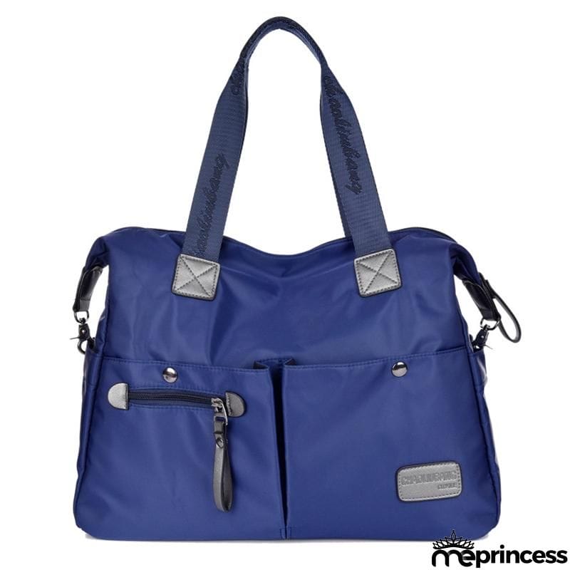 Casual Style Waterproof Multi-Pocket Zipper Crossbody Shoulder Bag