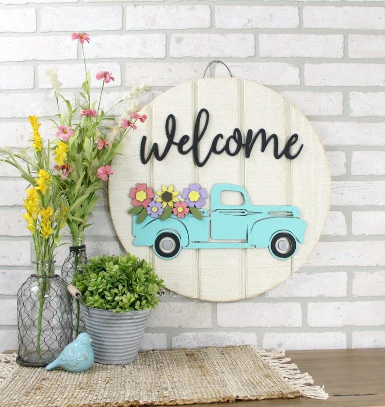 Truck Door Hanging Signs With Free Shapes- Autumn special 40% discount