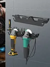 2 Bay Angle Grinder Rack Wall Mount Organizer Bracket for Grinders Power Tools