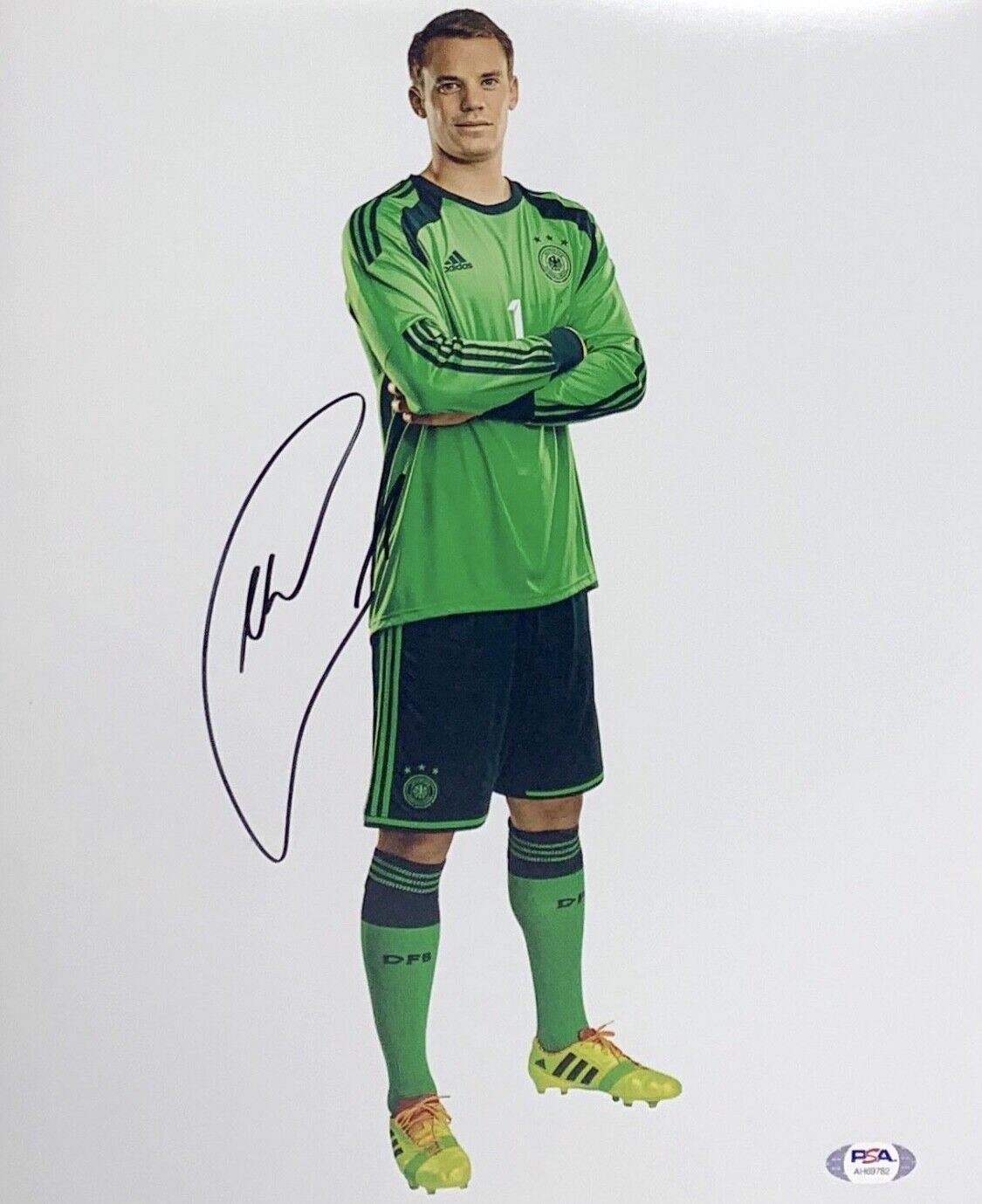 Manuel Neuer Signed 11x14 Photo Poster painting PSA AH69782 Soccer