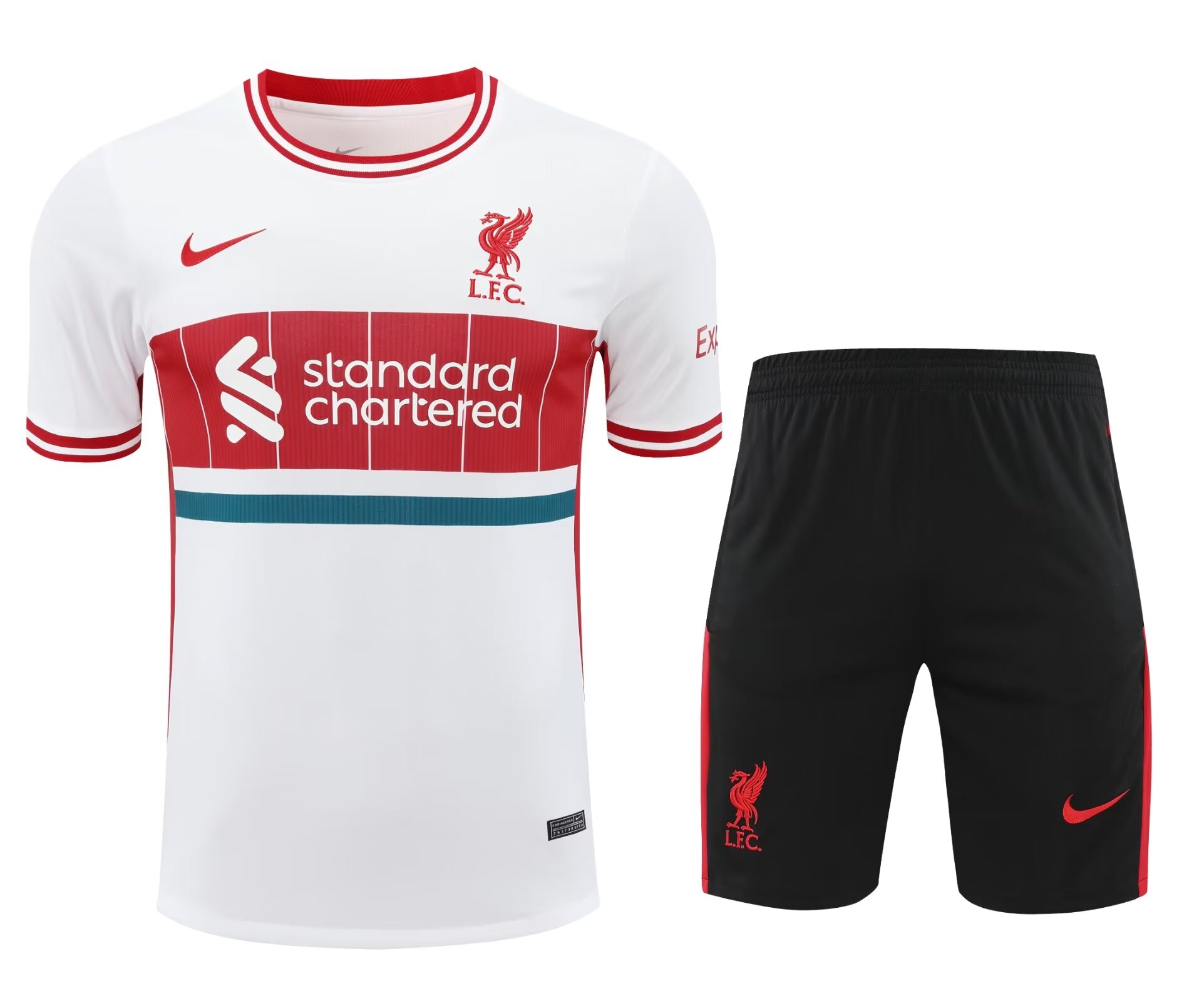 2024/2025 Liverpool Pre-match Training Whirt-Red Shirt+Shorts 1:1 Thai ...