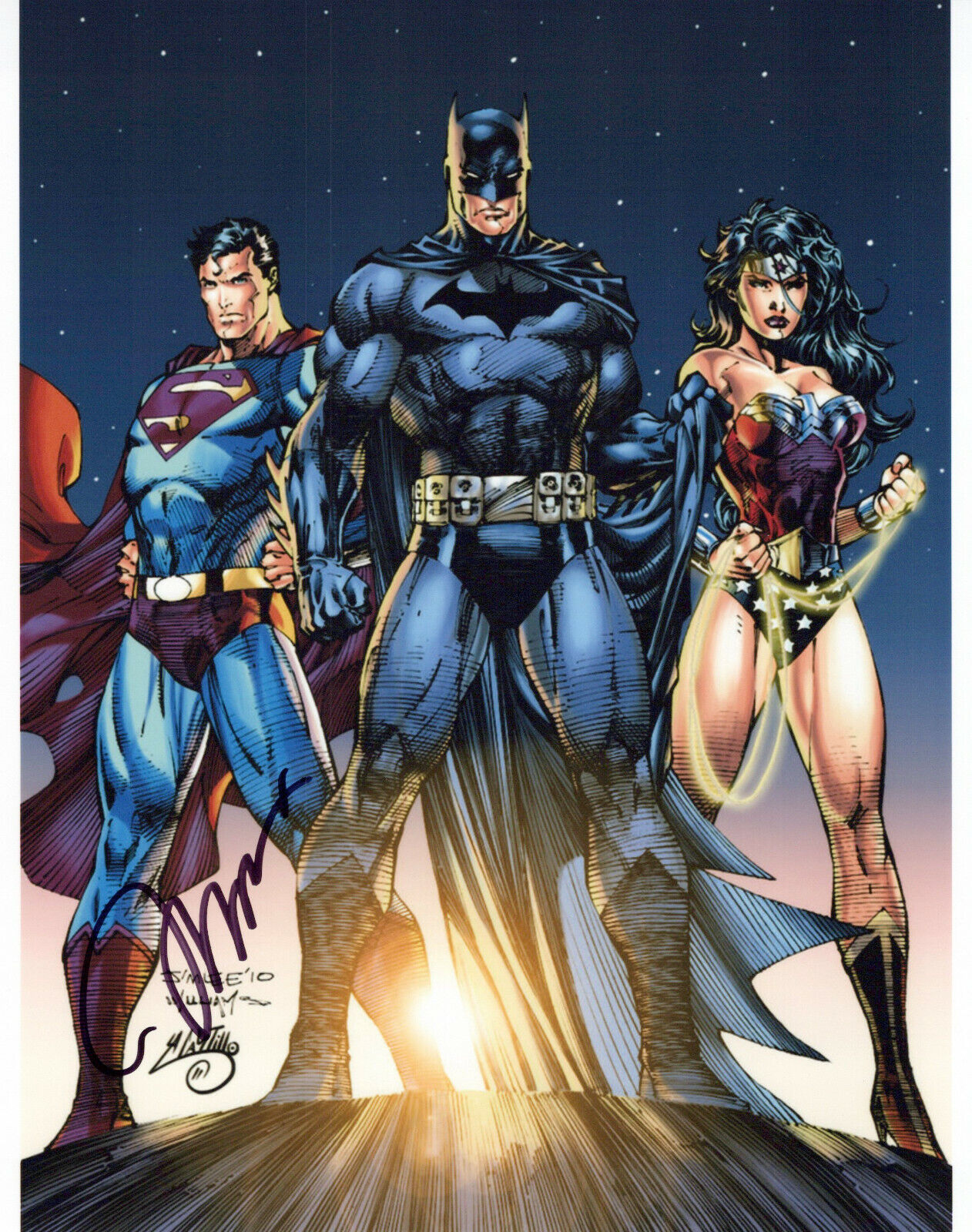 Jim Lee Justice League autographed Photo Poster painting signed 8X10 #2 artist drawing DC comics