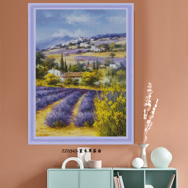 [ZZ0543-Lavender Home]  Painting Fairy Cross Stitch