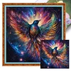 (Multi-Style) Phoenix Colorful Bird - 18CT Stamped Cross Stitch 35*35cm/13.78*13.78in