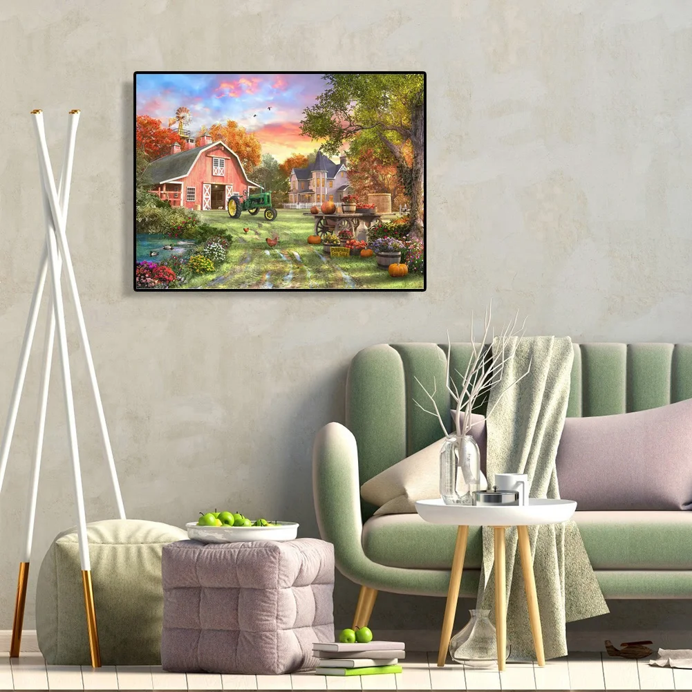 Village Scenery - Paint By Number(50*40cm)