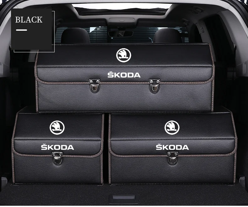 Car Trunk Leather Storage Box