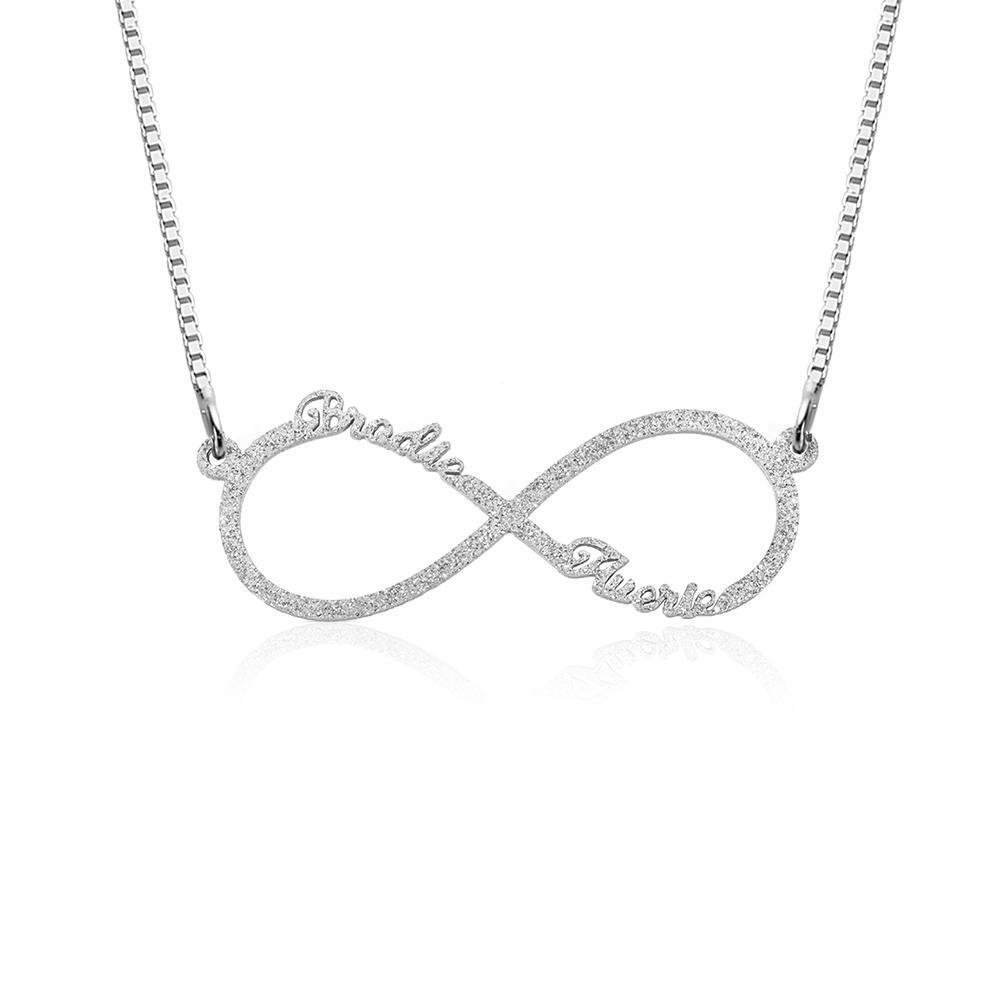 Personalisierte unbegrenzte mit 2 Namen Infinity Halskette n2 Kettenmachen