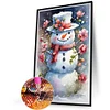 Diamond Painting-DIY Full Round Drill Snowman(60*40 CM)