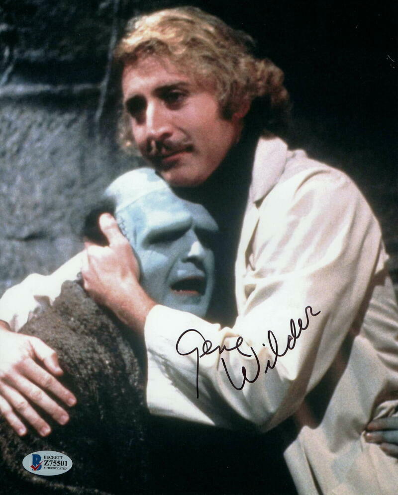 GENE WILDER SIGNED AUTOGRAPH 8X10 Photo Poster painting - BLAZING SADDLES, YOUNG FRANKENSTEIN