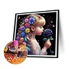 Douce fille-full rond diamant peinture-30 * 30cm