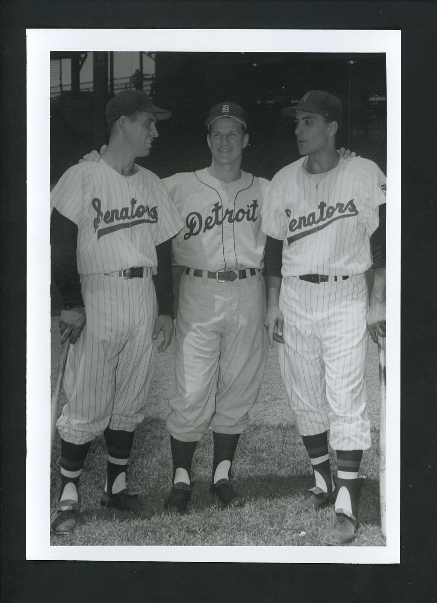 Washington Senators Tigers 1950's Press Original Photo Poster painting by Don Wingfield