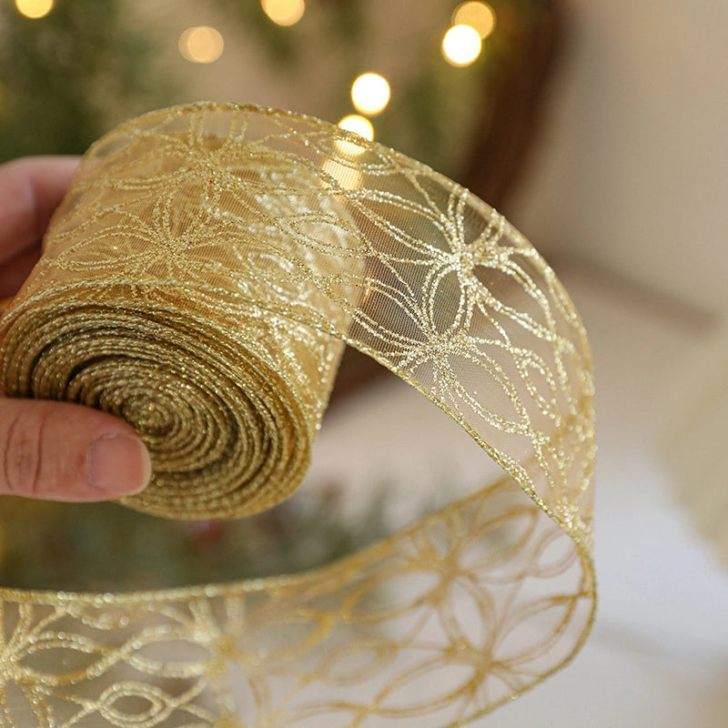 Christmas Casual Minimalist Geometric Polyester Holiday Party Colored Ribbons Party Accessories