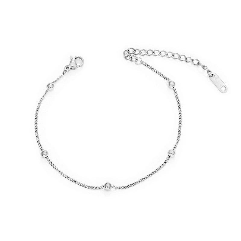 Basic Minimalist Geometric 304 Stainless Steel Bracelets In Bulk