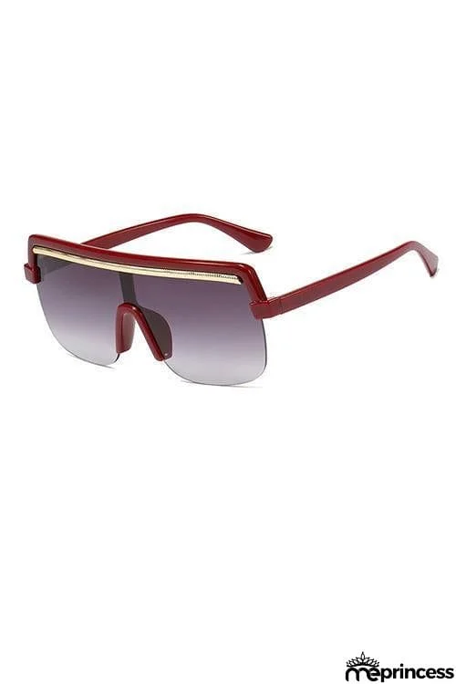Metal Oversized Sunglasses