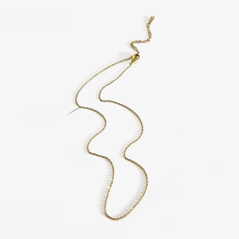 Basic Minimalist Geometric 316L Stainless Steel  18K Gold Plated Irregular Necklace
