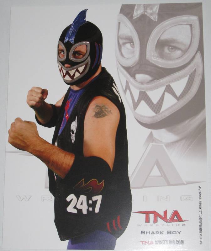 TNA SHARK BOY P-37 OFFICIAL LICENSED 8X10 WRESTLING PROMO Photo Poster painting