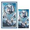 (US Local)Wolf -11CT Stamped Cross Stitch Kit(40x70cm)