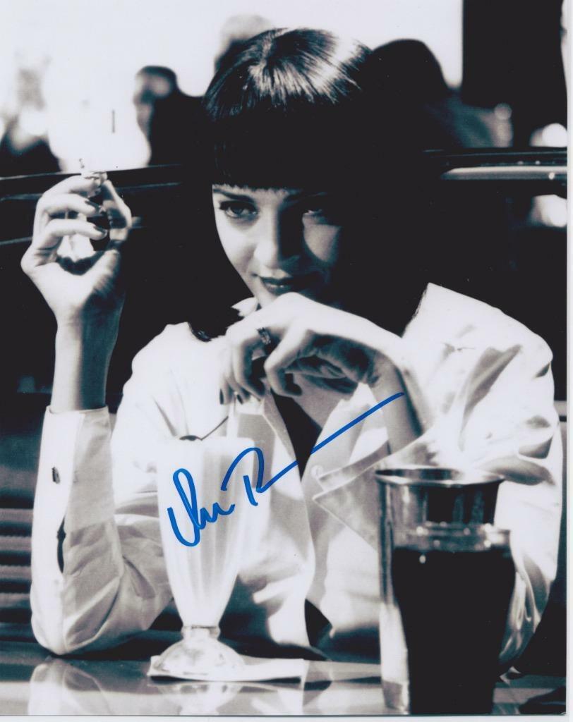 Uma Thurman Pulp Fiction SIGNED AUTOGARPHED 10 X 8