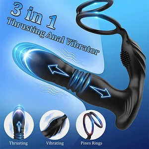 Telescopic Anal Vibrator Prostate Massage Butt Plug