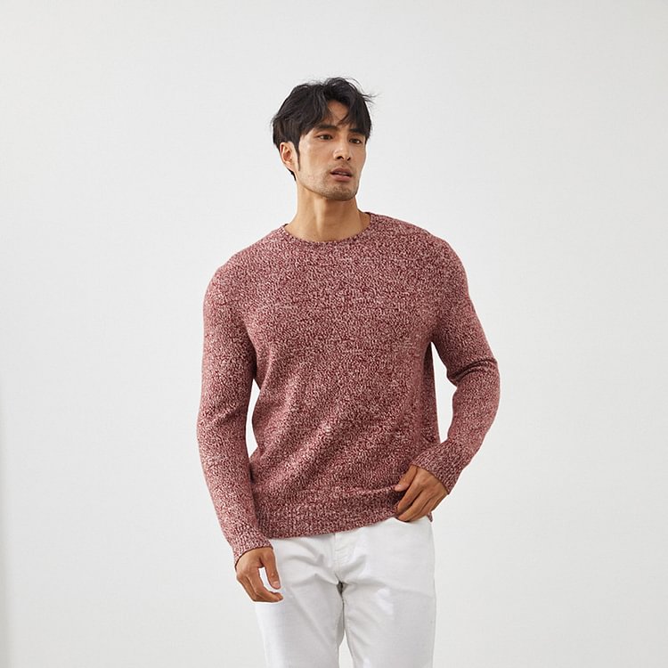 Men's Knitted Cashmere Sweater-Chouchouhome