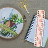 Acrylic Cross Stitch Row Line Board Cartoon Pattern Art Accessory (Peach)