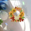 DIY Acrylic Special Shaped Diamond Painting Fall Wreath Ornament Hanging Kit