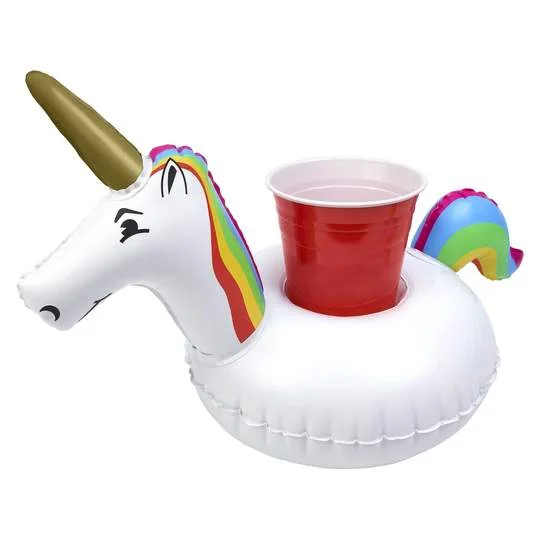 Inflatable Unicorn Drink Holder (3 Pack)、、sdecorshop
