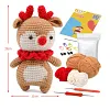 Deer Crochet Kit with Step-By-Step Video Tutorials, Crochet Hooks for Gift Home decor