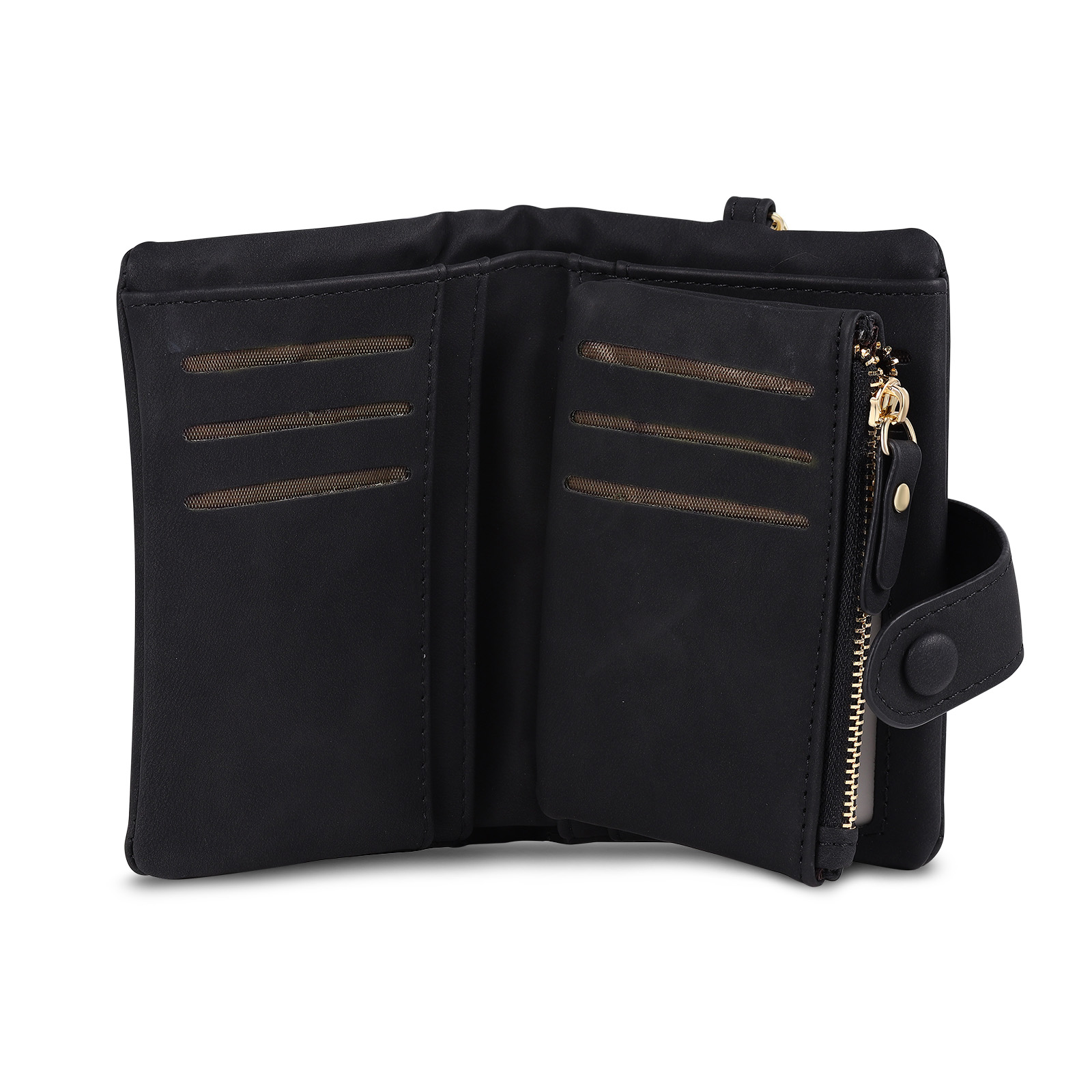 Portafoglio in PU pelle con 4 nomi & 2 testi & 1 foto personalizzati per mamma