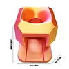 Diamond Painting Organizer Funnel Fit Round Containers Portable Drill Funnel 2.56x1.97in for DIY Craft Easy Transfer Tools (Pink Gold)