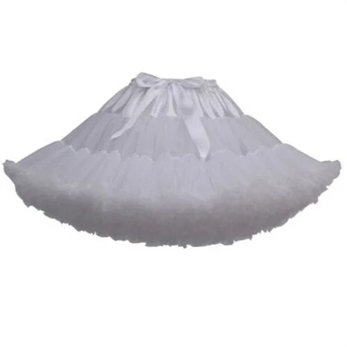 Hot Lolita Petticoats Cosplay Bridal Crinoline Lady Girls Underskirt For Party White Black Ballet Dance Skirt Tutu
