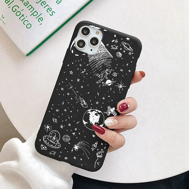 Stars Moon Astronaut Alien Case For Huawei P30 P20 Mate 20 Pro P40 Lite E P Smart 2021 2019 Y8P Y7P Y6 Y7 Y9 Prime Phone Cover