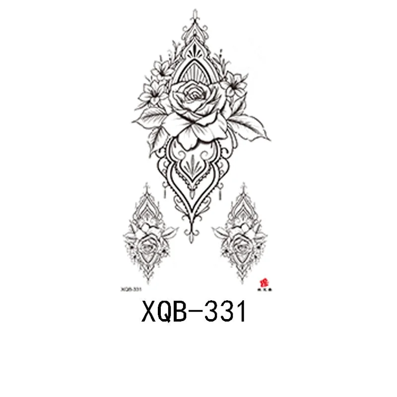 Small Full Arm Waterproof Tattoo Sticker Half Arm Arm Painted Flower Animal Arm Lasting European and American Tattoo Sticker