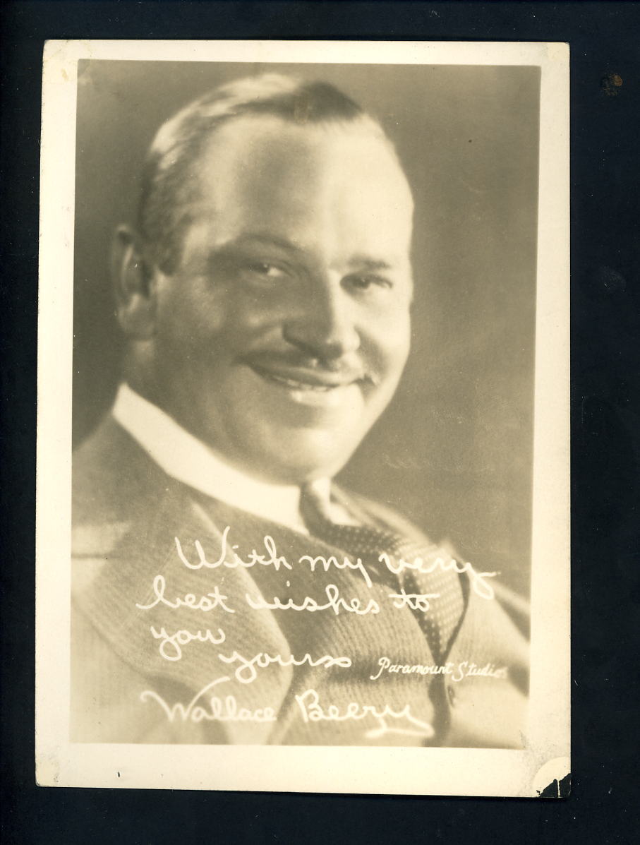 Wallace Beery circa 1920's Paramount Studios Press Publicity 5 x 7 Photo Poster painting