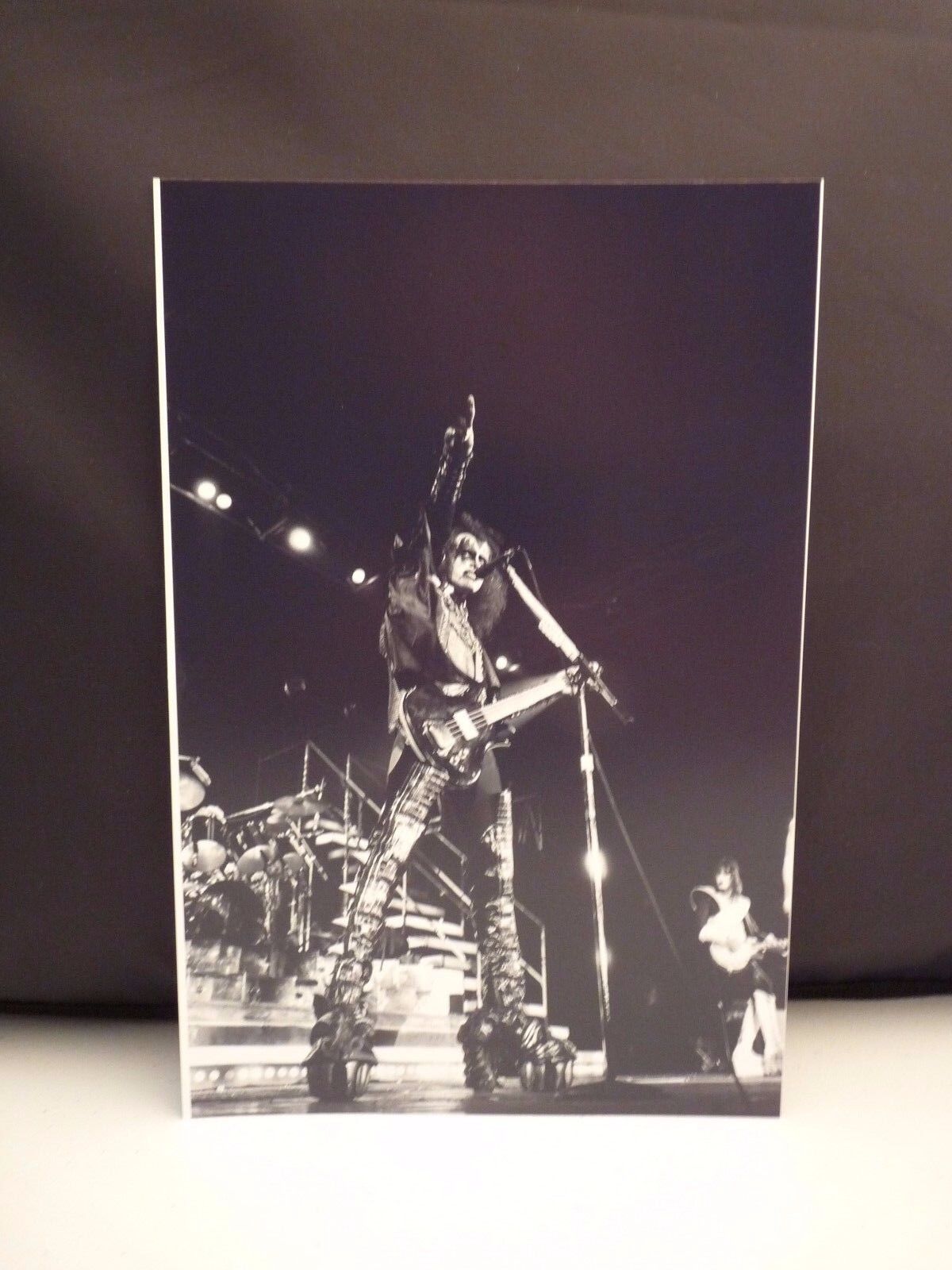 Kiss 1977 L.A. Forum Gene Simmons Live 8x12 Photo Poster painting #11 From Original Negative