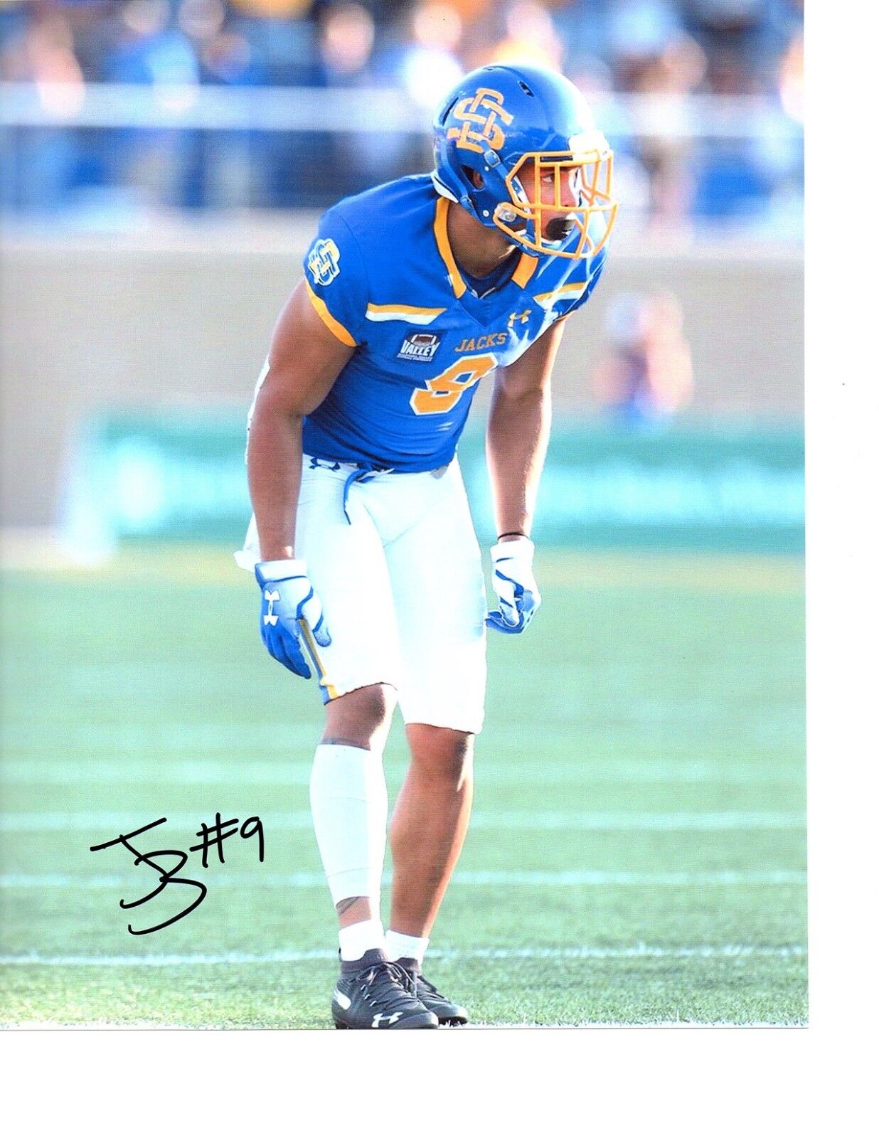 Jordan Brown South Dakota State signed autographed 8x10 football Photo Poster painting